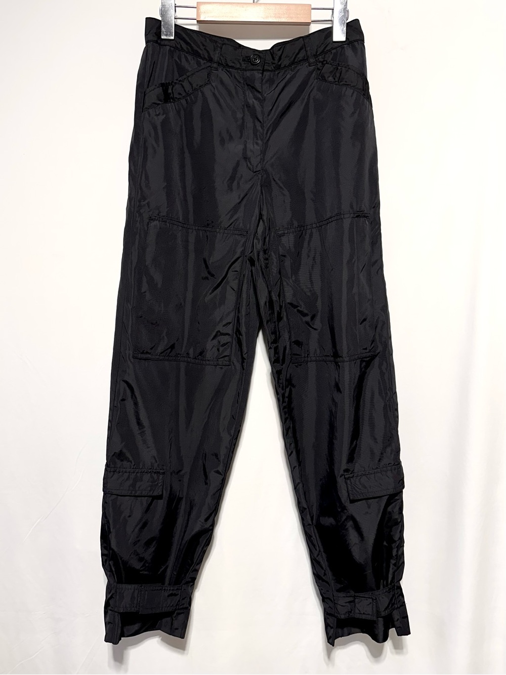 DKNY Black Lined Ski Snow Pants Cargo Utility Y2K Size 6